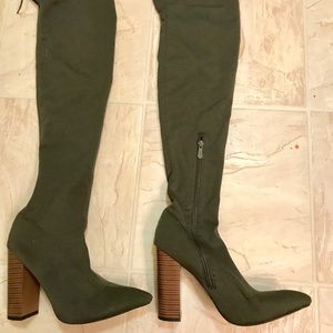 PDxHB stretchy knee high boots